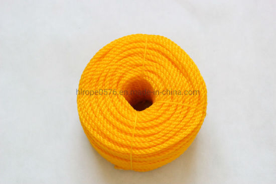 6 мм оранжевый PE3-прядь веревки в рулоне, катушки, шпагат, 3 - прядь PE, пп витая веревка