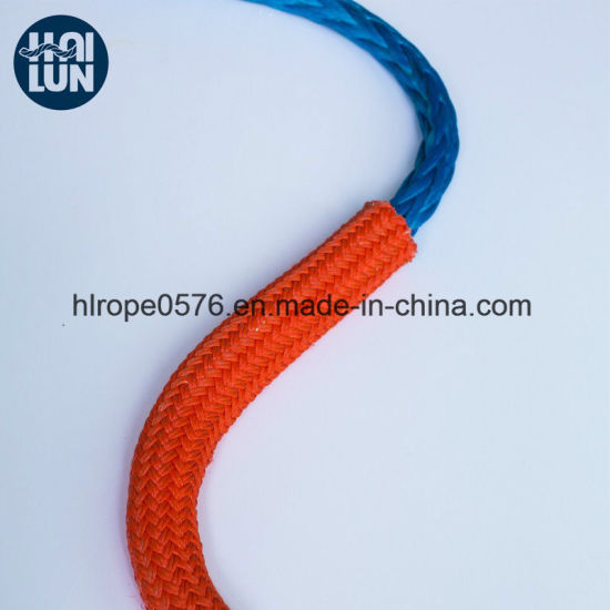 Сопротивление износа 12 Strand UHMWPE / HMPE / HMWPE веревка для причал