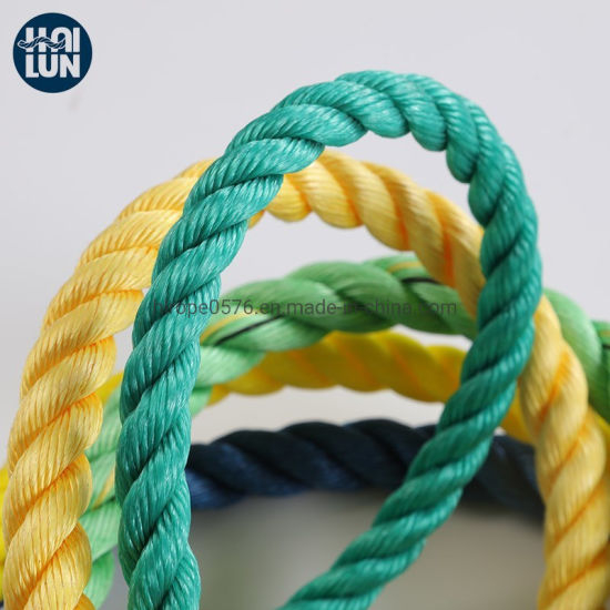 3-х прядная полипропиленовая веревка Полипропиленовая джинсовая веревка для швартовки, используемая для рыбалки