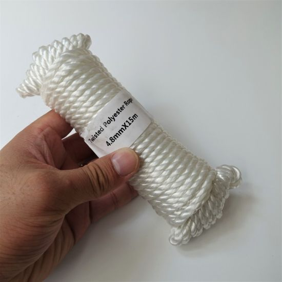 4,8 мм 15 мм 3strand Polyester Prooded Toped