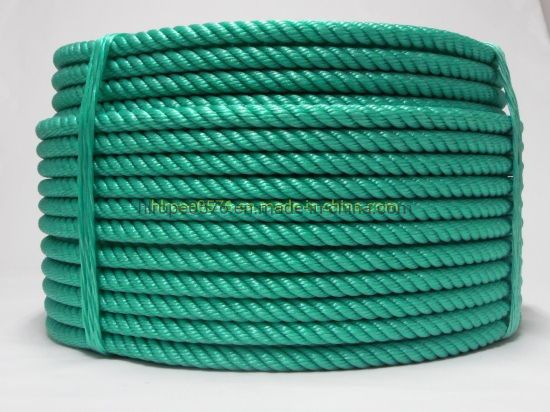 Green 3 Strand Hawser Polypropylene Polysteel Marine Towing для причал