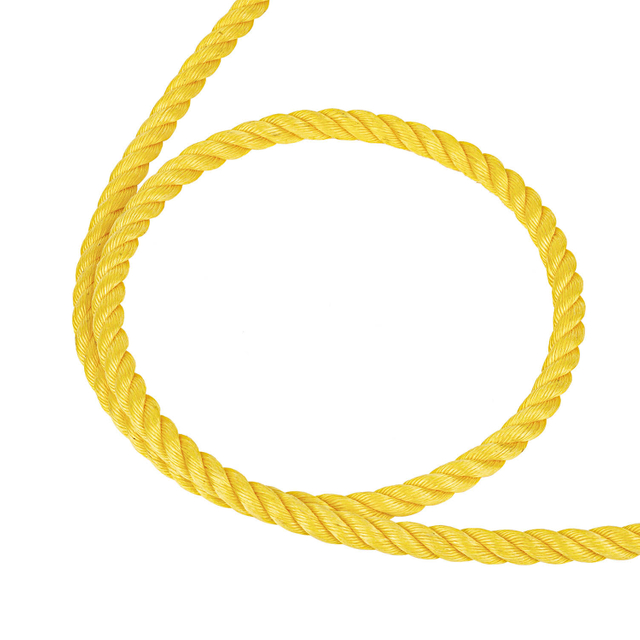 Диа 20 мм * 500 метров 3 прядь желтого нейлона PP полиэстер Ployamide веревка