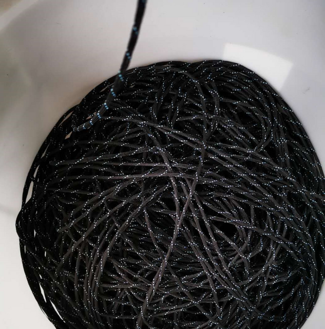 Плетение PE PP DANLINE Нейлоновое черное веревочное веревка