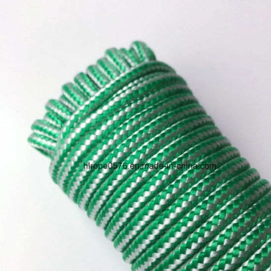 Зеленый 4MMX20M Высокопрочная плетеная полипропиленовая канатная каната
