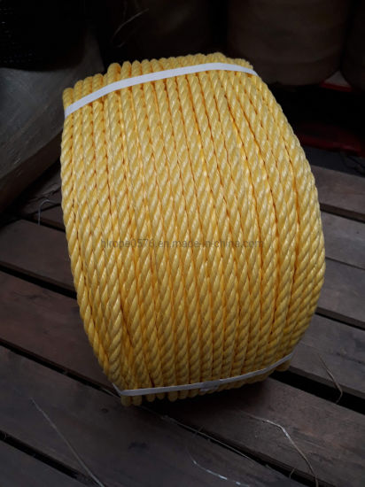 Трос из желтого полипропилена 10 мм (бухта 220 м)
