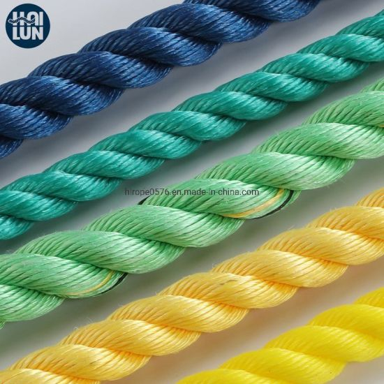 3 Strand PP Danline Rank Polypropylene Monofilement Рыболовная веревка и причальная веревка