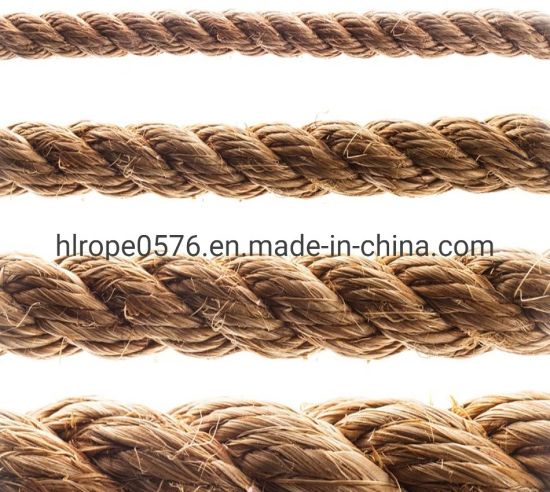 Швартовная веревка из сизаля из 100% натурального волокна, джутовая веревка