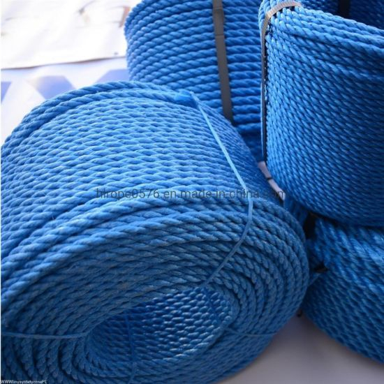 3 Strand Blue причал PP веревка для рыбалки и швартовки