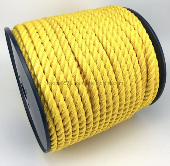 12 мм желтый 3 нити многофиламент х 40 метров, плавающая веревка софтлайн веревка