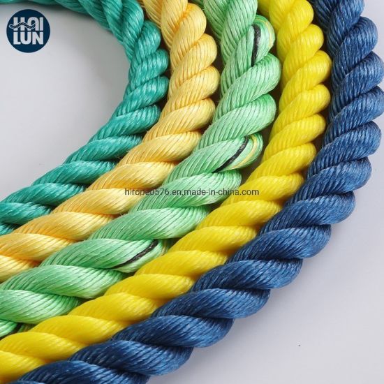 3 Strand PP Danline Rank Polypropylene Monofilement Рыболовная веревка и причальная веревка