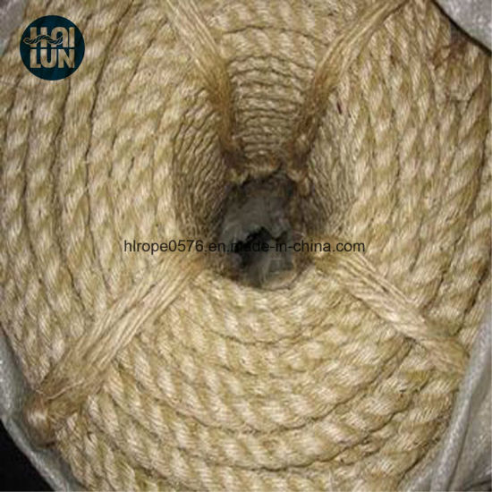 Профессиональная фабрика Китая Фабрика прямой поставку Twist 3/4 Strand Sisal веревка