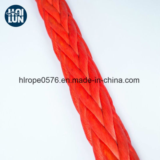 Сопротивление износа 12 Strand UHMWPE / HMPE / HMWPE веревка для причал