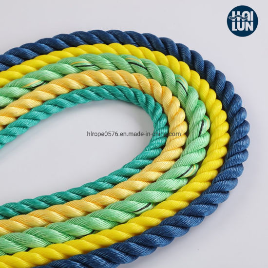 3 Strand PP Danline Rank Polypropylene Monofilement Рыболовная веревка и причальная веревка