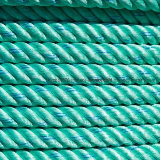 Популярная 3-х прядная веревка для швартовки из полипропилена, рыболовная веревка и швартовная веревка