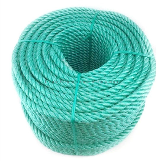 Зеленые 3 прядью в рулон полипропиленовая веревка