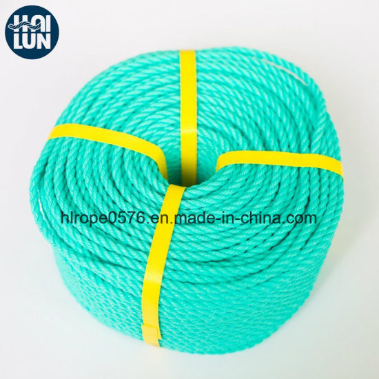 Высокое качество PE Twist 3-Strand веревка для швартовки и рыбалки
